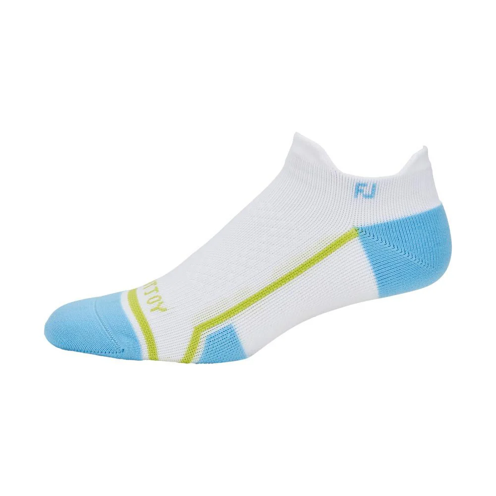FootJoy Women's Tech D.R.Y. Roll Tab Sock - White