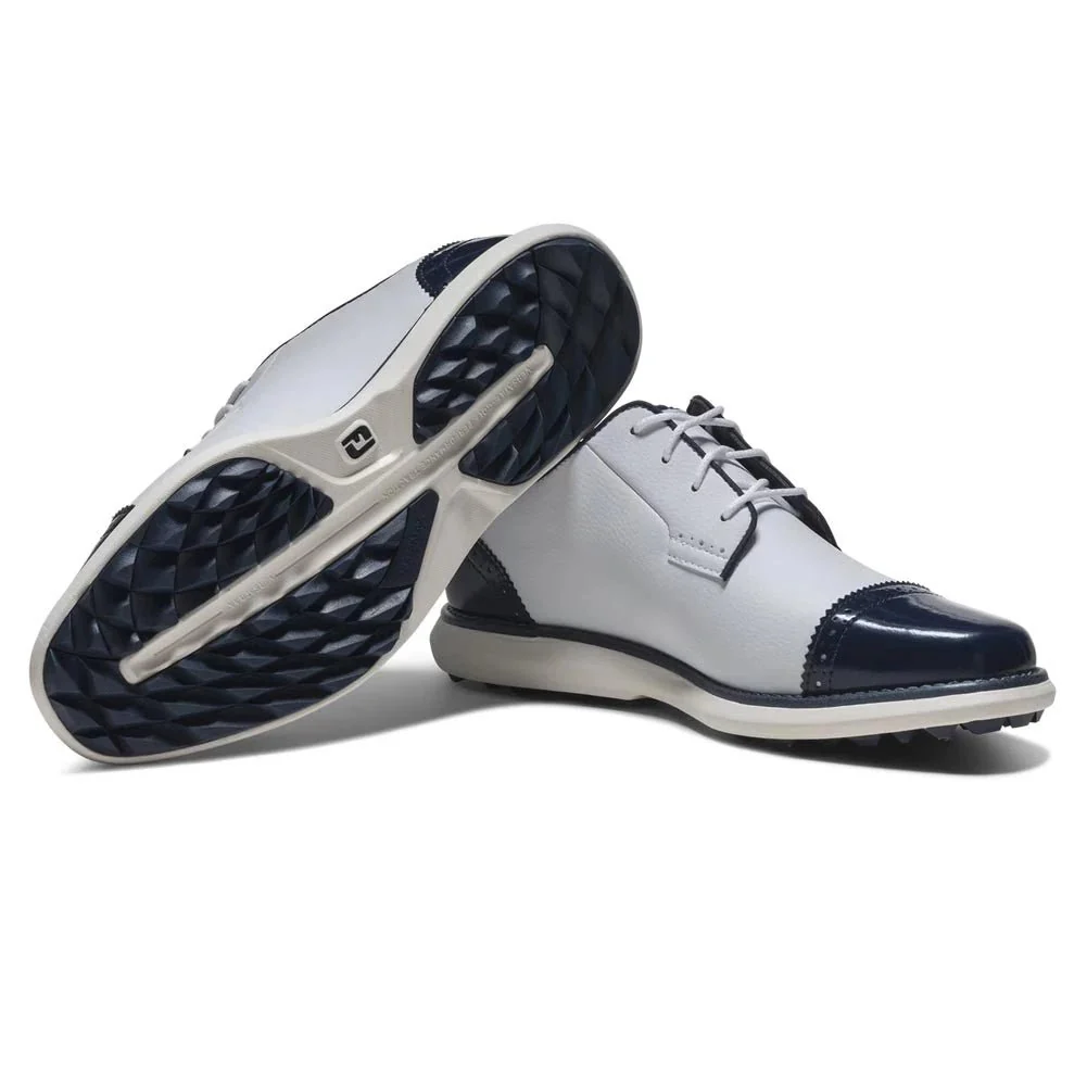 FootJoy Women's Traditions Cap Toe Spikeless Golf Shoes - Image 12