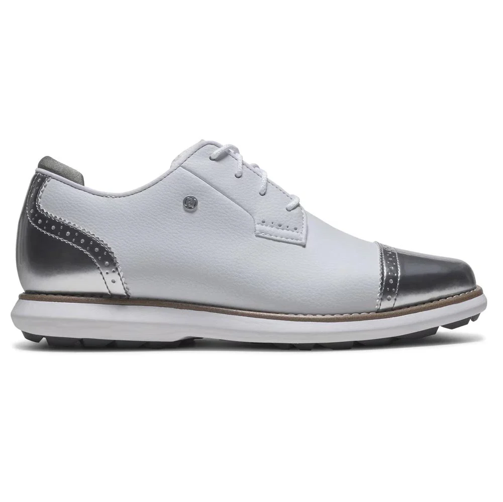 FootJoy Women's Traditions Cap Toe Spikeless Golf Shoes - Image 13