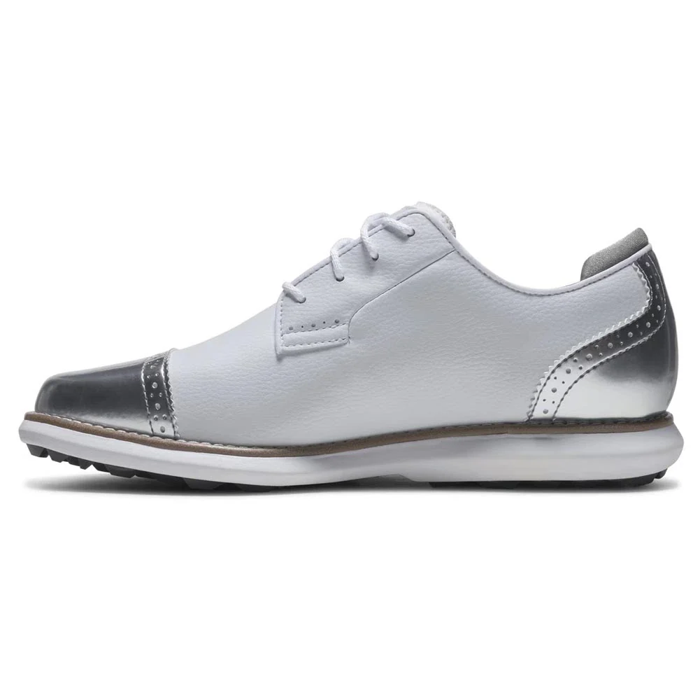 FootJoy Women's Traditions Cap Toe Spikeless Golf Shoes - Image 14