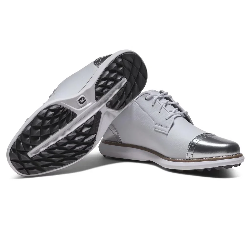 FootJoy Women's Traditions Cap Toe Spikeless Golf Shoes - Image 18