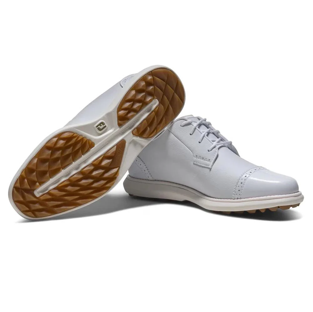 FootJoy Women's Traditions Cap Toe Spikeless Golf Shoes - Image 6