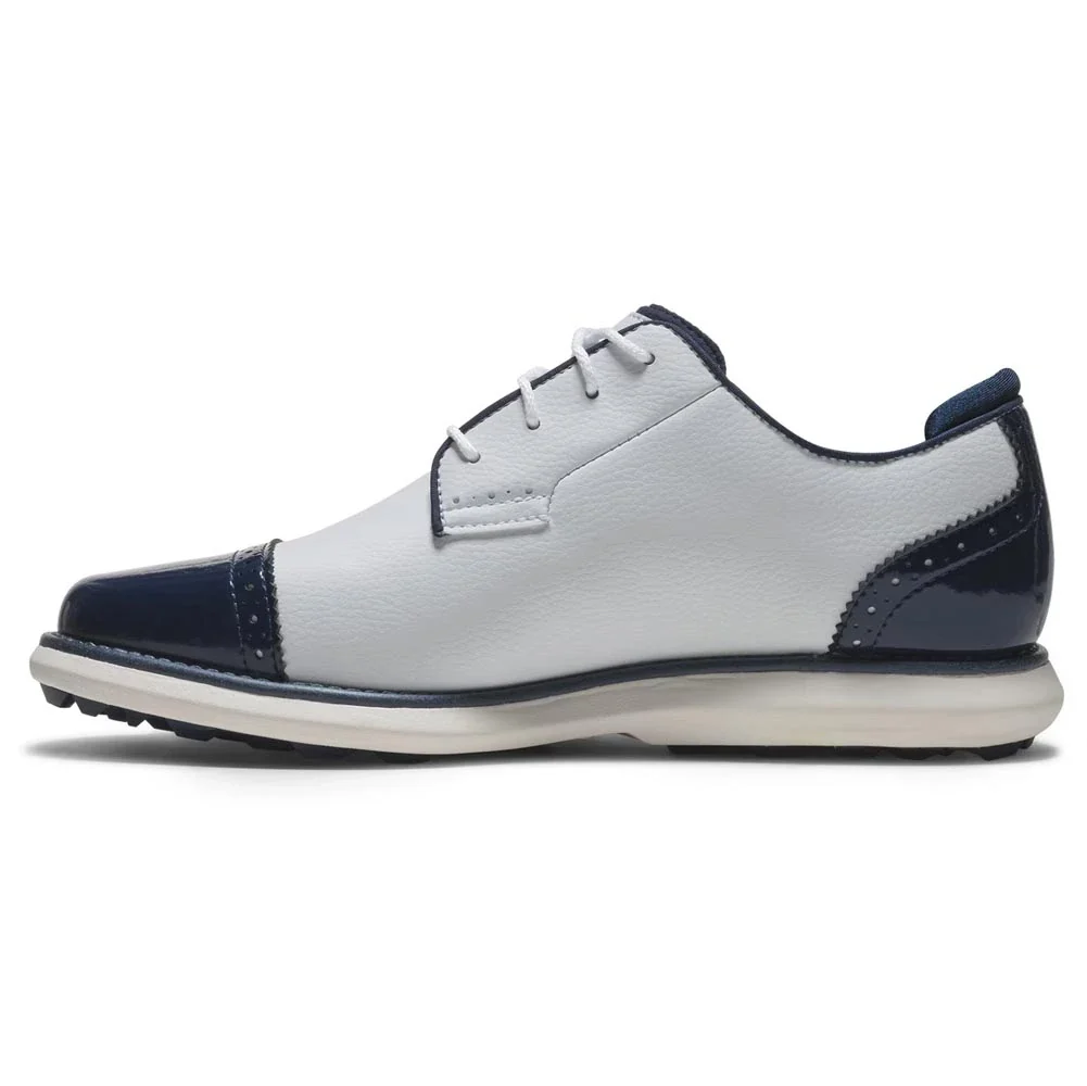 FootJoy Women's Traditions Cap Toe Spikeless Golf Shoes - Image 8