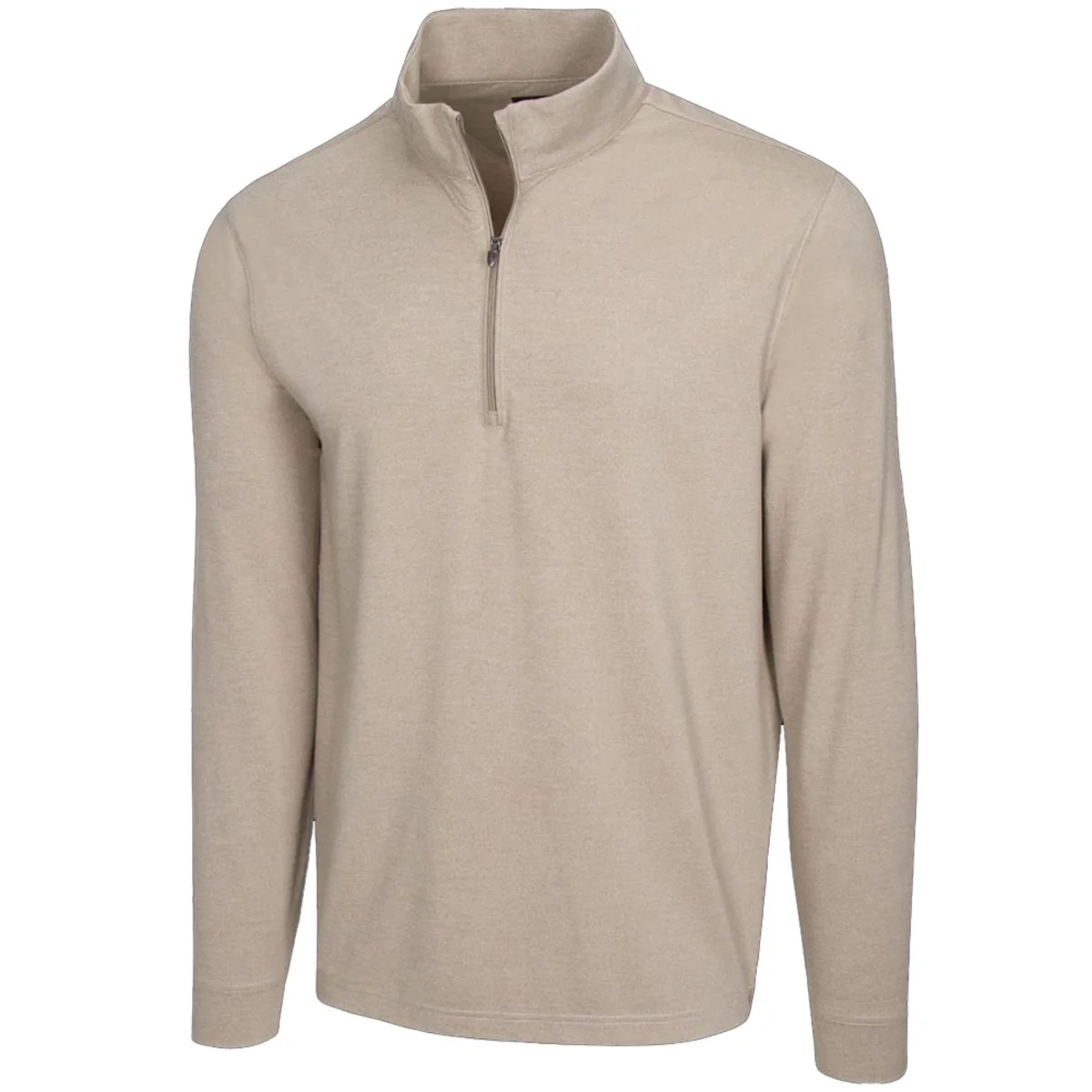 Greg Norman Heathered Golf 1/4 Zip Mock