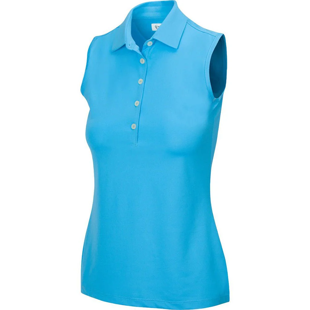 Greg Norman Women's Freedom Micro Pique Sleeveless Golf Polo - Image 10