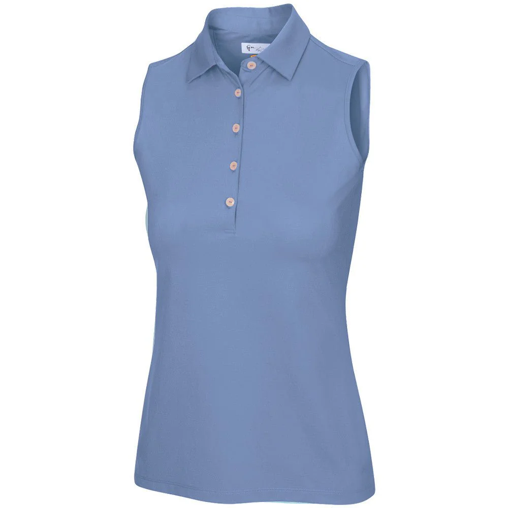 Greg Norman Women's Freedom Micro Pique Sleeveless Golf Polo - Image 12