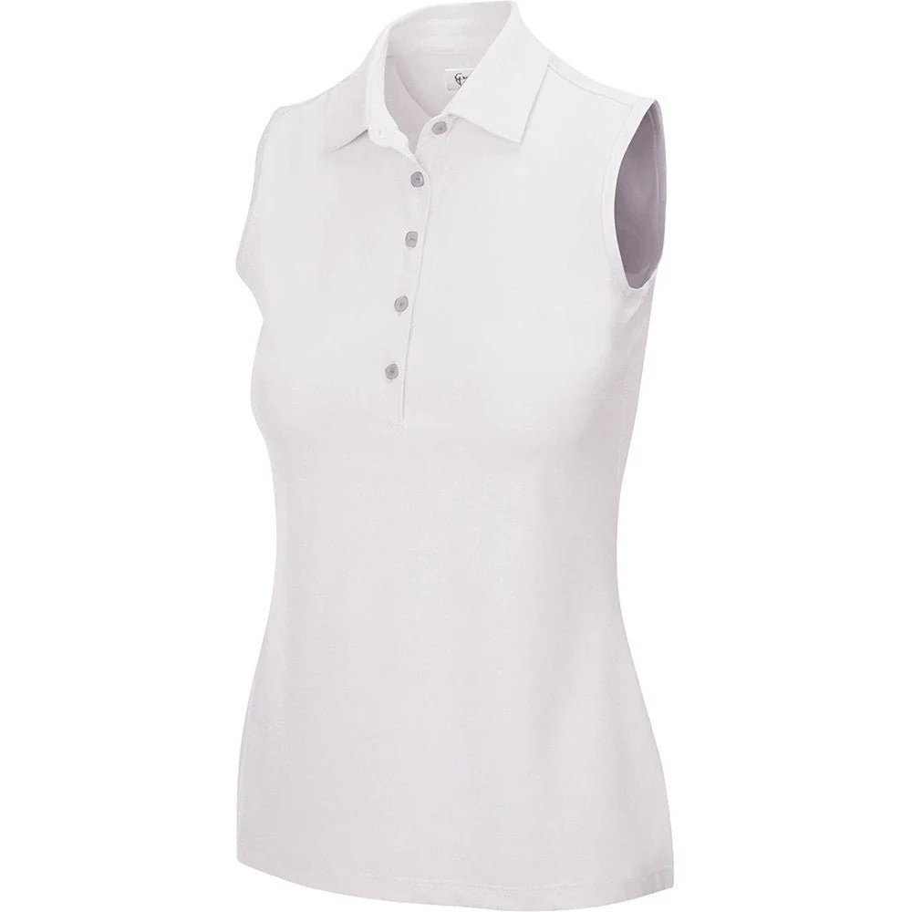 Greg Norman Women's Freedom Micro Pique Sleeveless Golf Polo - Image 13