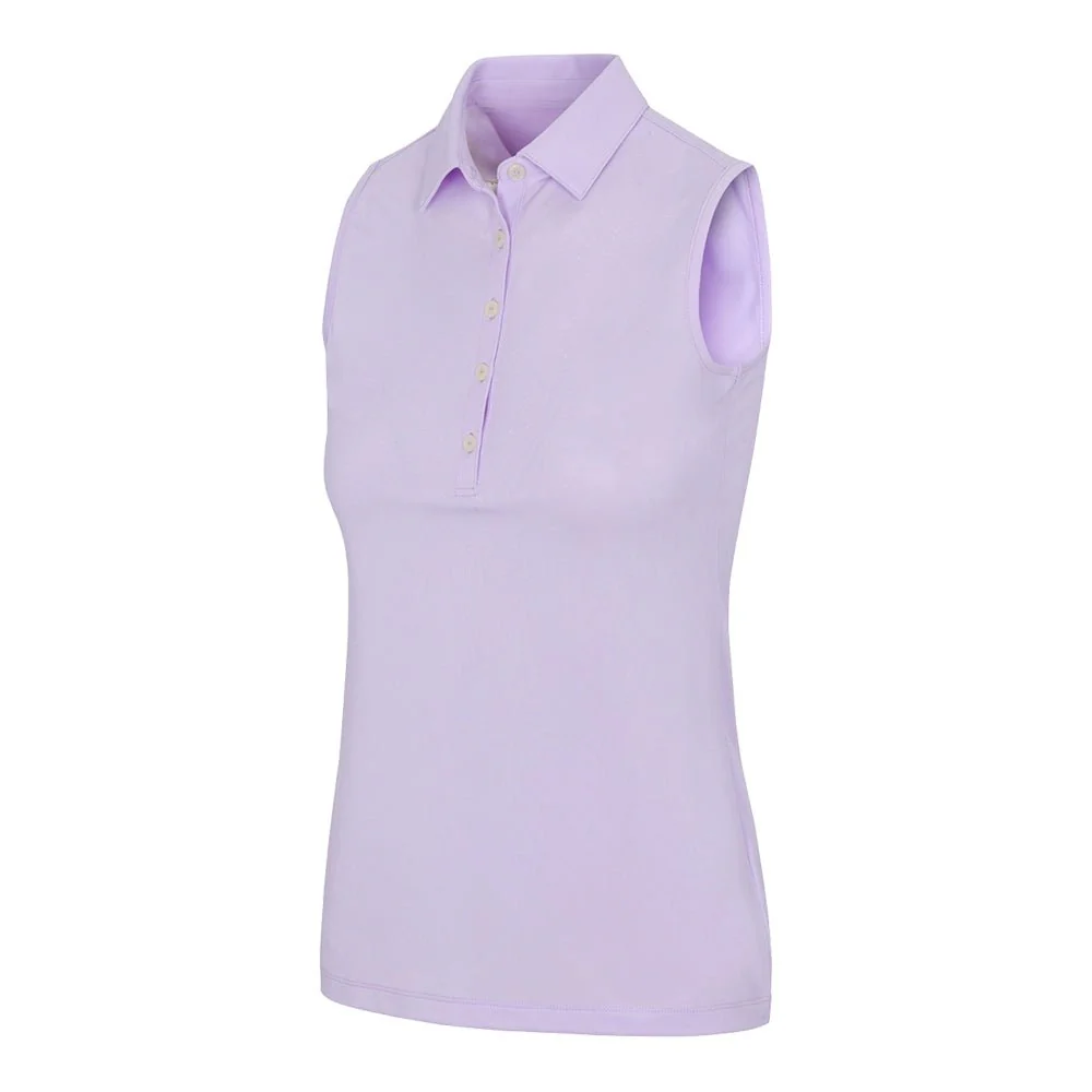 Greg Norman Women's Freedom Micro Pique Sleeveless Golf Polo - Image 18