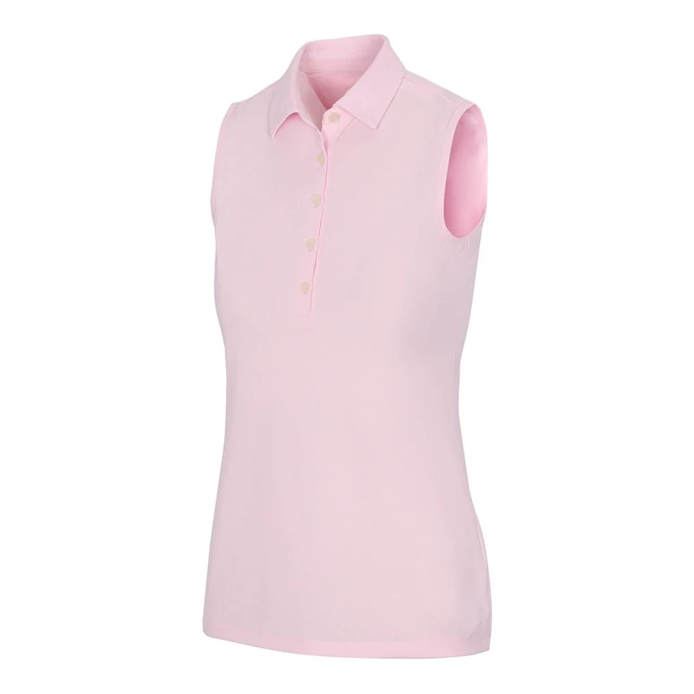 Greg Norman Women's Freedom Micro Pique Sleeveless Golf Polo - Image 20