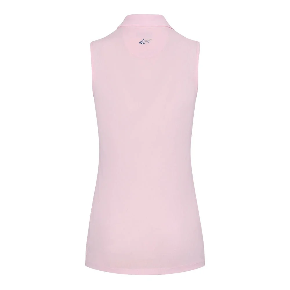 Greg Norman Women's Freedom Micro Pique Sleeveless Golf Polo - Image 21