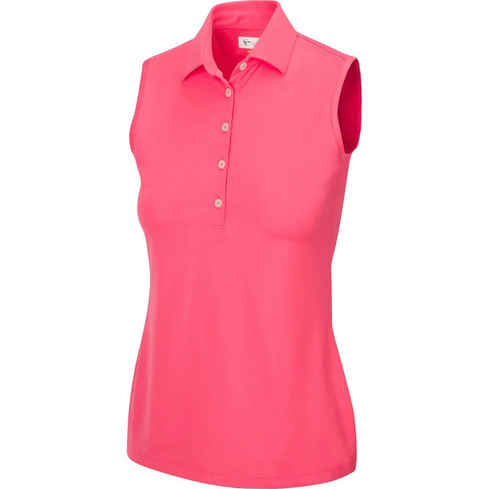 Greg Norman Women's Freedom Micro Pique Sleeveless Golf Polo - Image 4