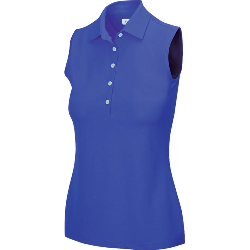 Greg Norman Women's Freedom Micro Pique Sleeveless Golf Polo - Image 5