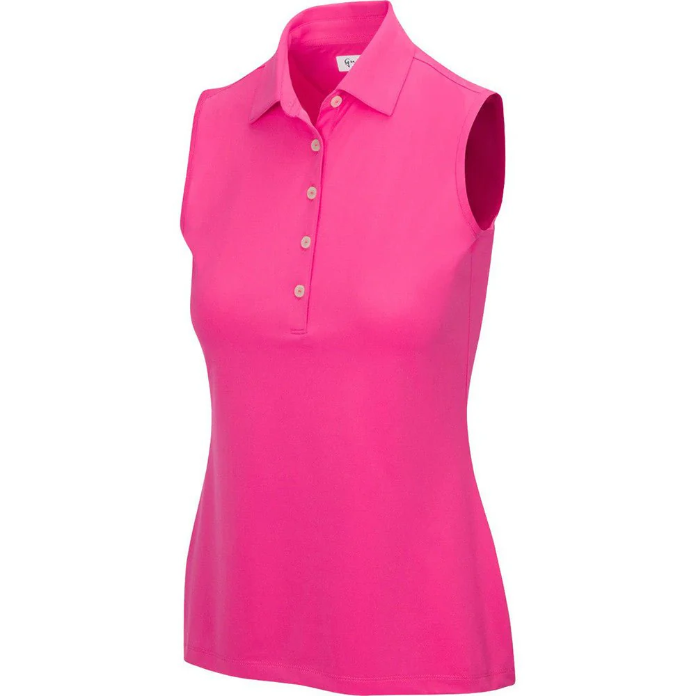 Greg Norman Women's Freedom Micro Pique Sleeveless Golf Polo - Image 7