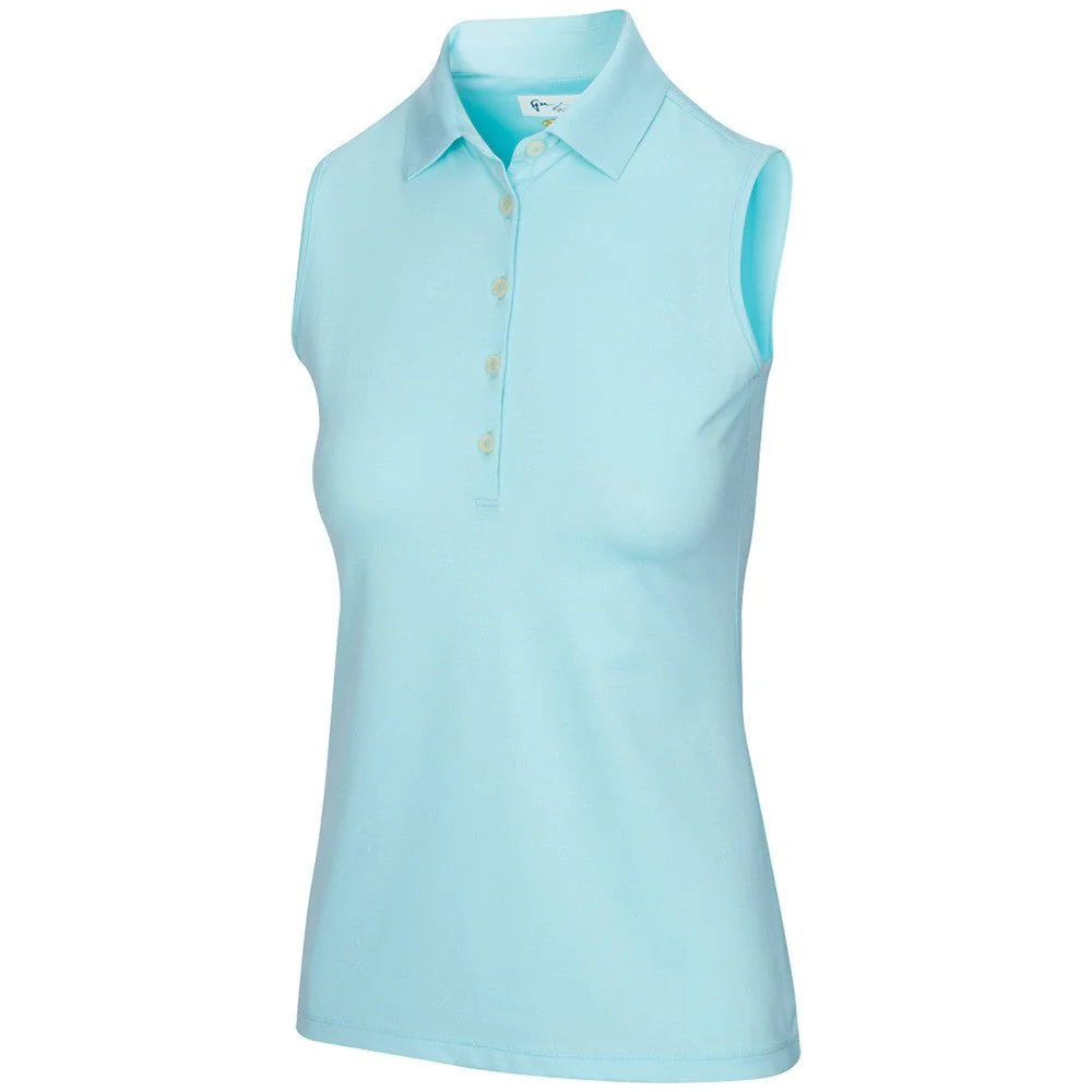 Greg Norman Women's Freedom Micro Pique Sleeveless Golf Polo - Image 9