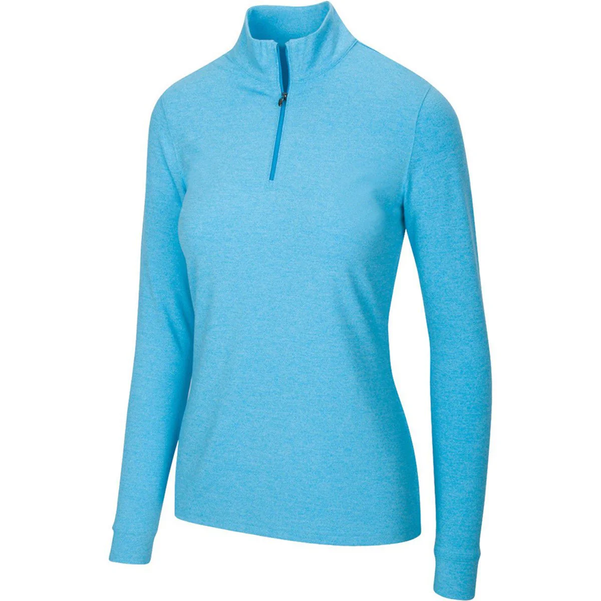 Greg Norman Women's Peached Heather 1/4 Zip - Image 5
