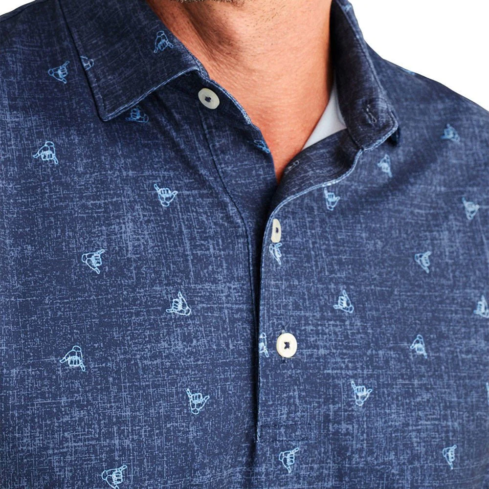 Johnnie-O Shaka Printed Polo - Image 3