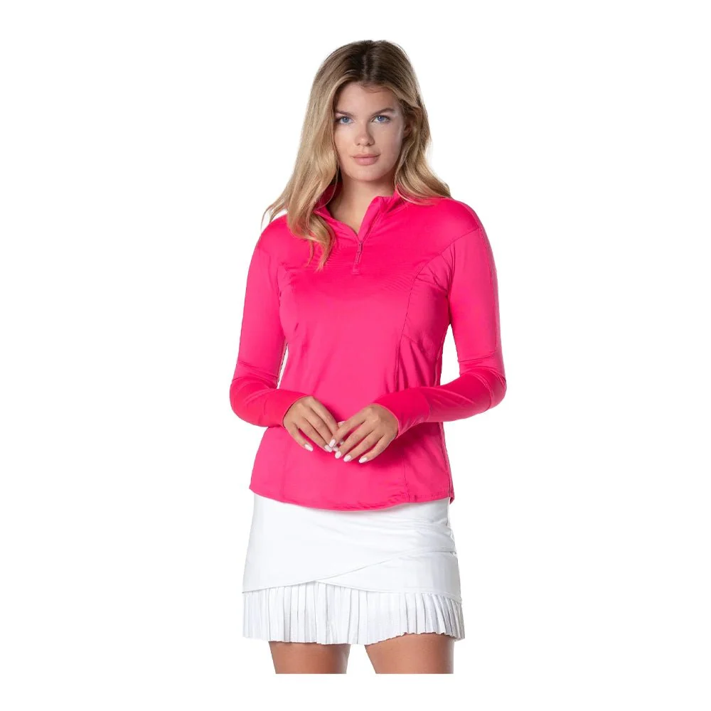 Lucky in Love Women's 1/4 Zip Long Sleeve - Image 2