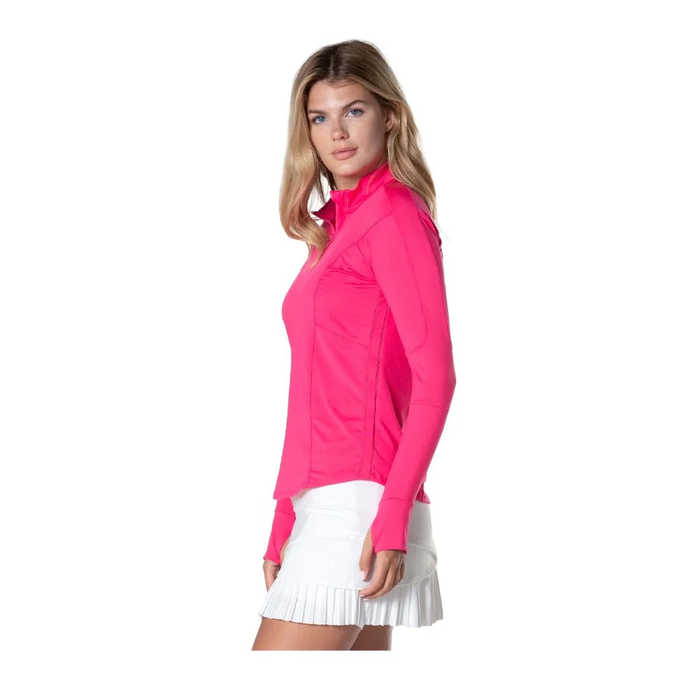 Lucky in Love Women's 1/4 Zip Long Sleeve - Image 3