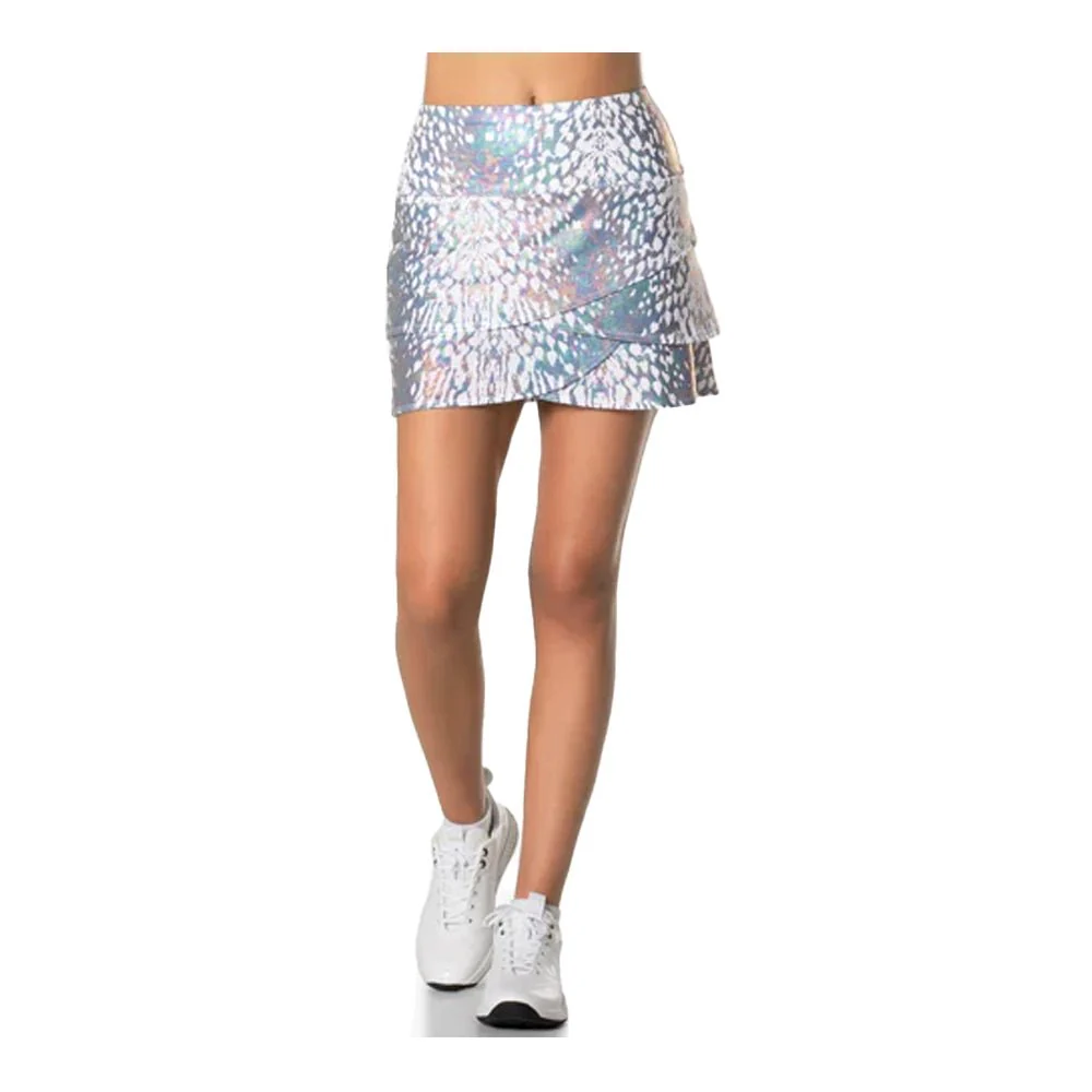 Lucky in Love Women's Oil Slick Scallop Skort - Short