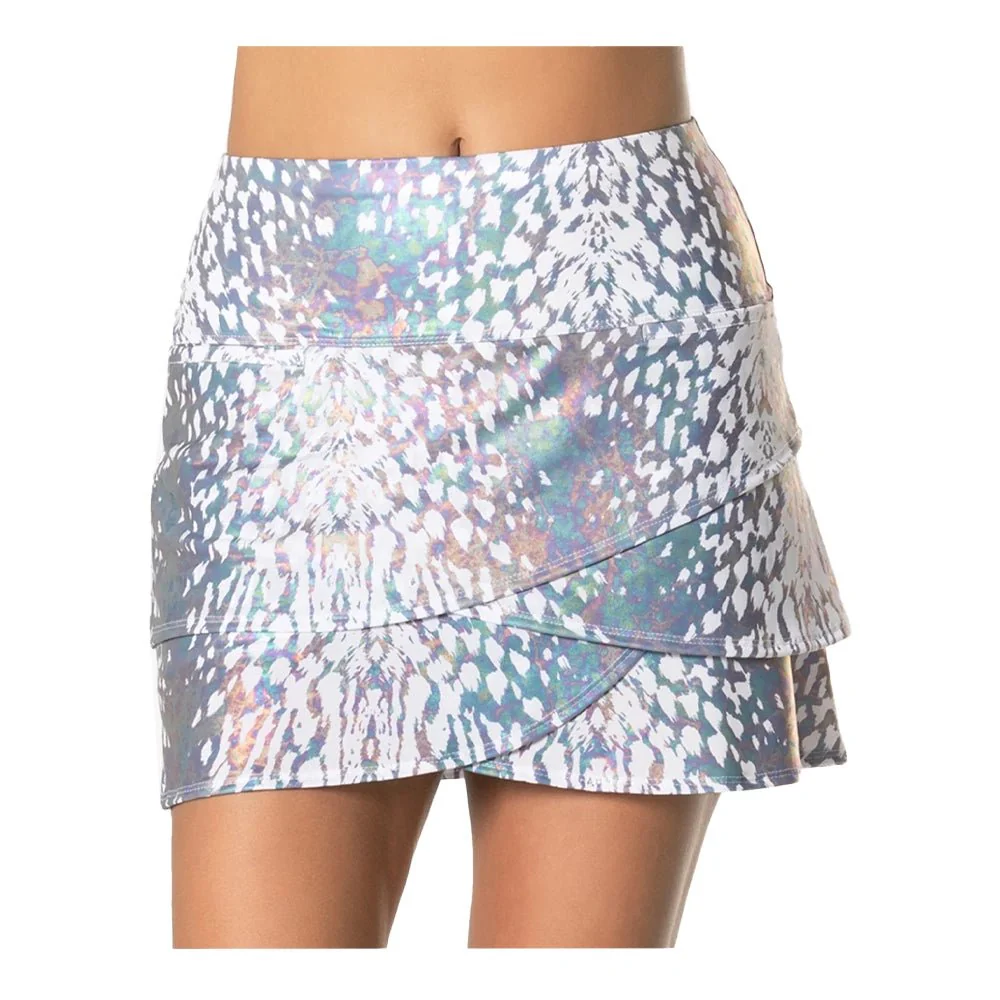 Lucky in Love Women's Oil Slick Scallop Skort - Short - Image 2