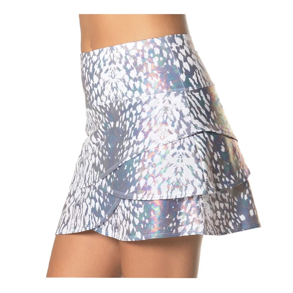 Lucky in Love Women's Oil Slick Scallop Skort - Short - Image 3