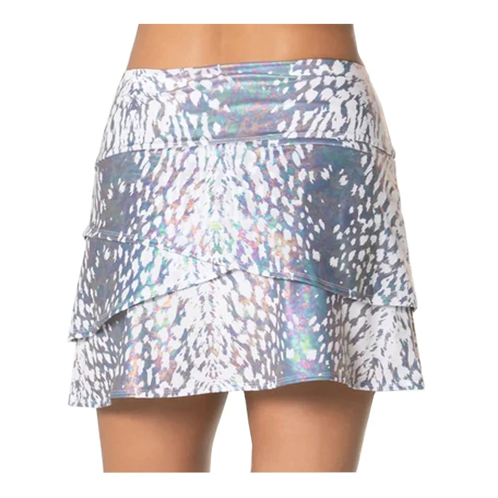 Lucky in Love Women's Oil Slick Scallop Skort - Short - Image 4