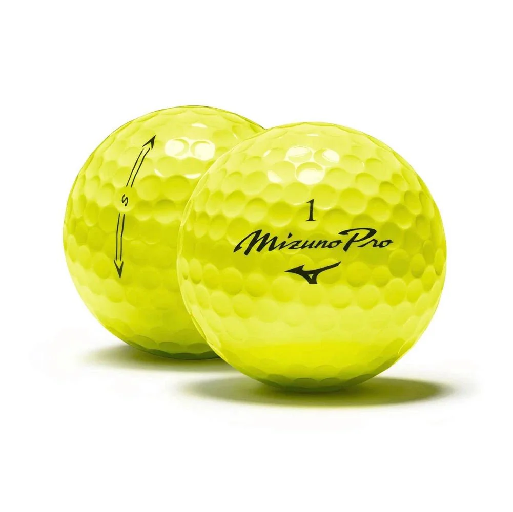 Mizuno Pro S Golf Balls - Optic Yellow - Image 2