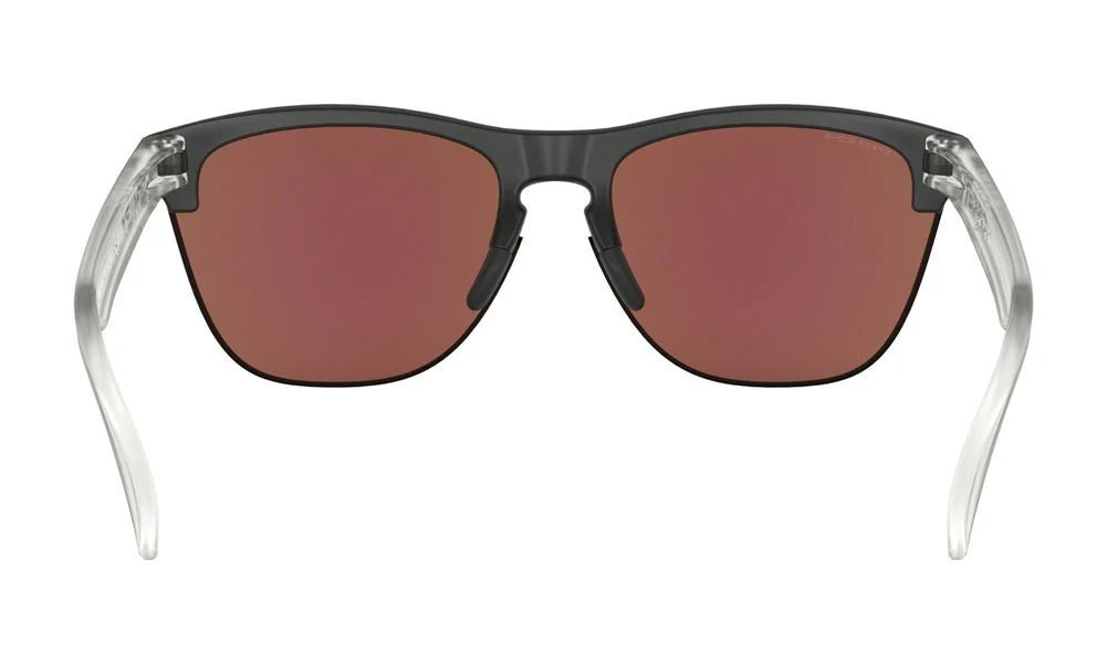 Oakley Frogskins Lite Sunglasses - Matte Black Clear/Prizm Sapphire - Image 2