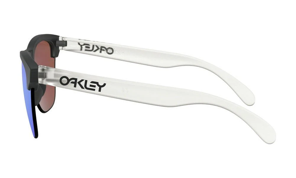 Oakley Frogskins Lite Sunglasses - Matte Black Clear/Prizm Sapphire - Image 3