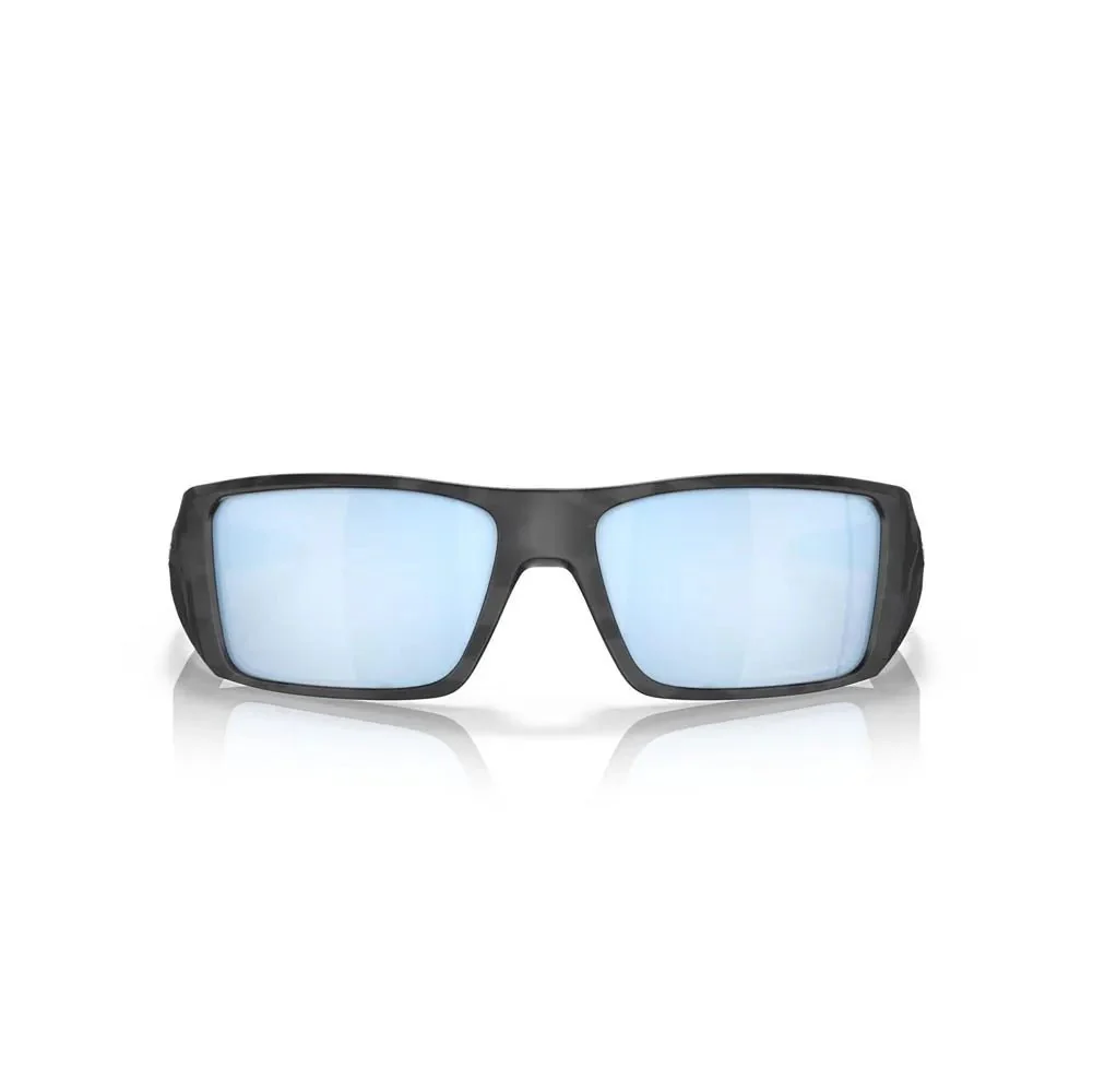 Oakley Heliostat Sunglasses - Matte Black Camo/Prizm Deep Water Polarized - Image 2