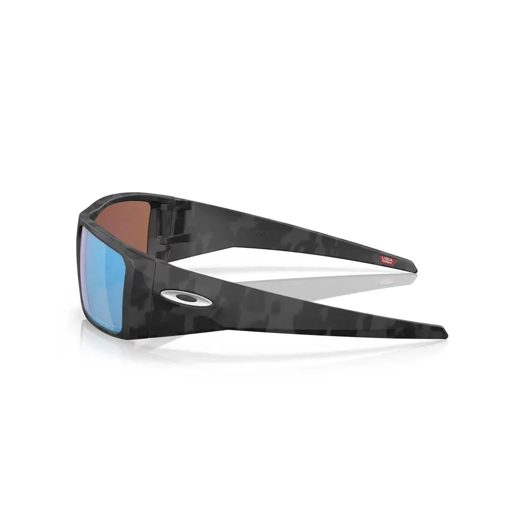 Oakley Heliostat Sunglasses - Matte Black Camo/Prizm Deep Water Polarized - Image 3