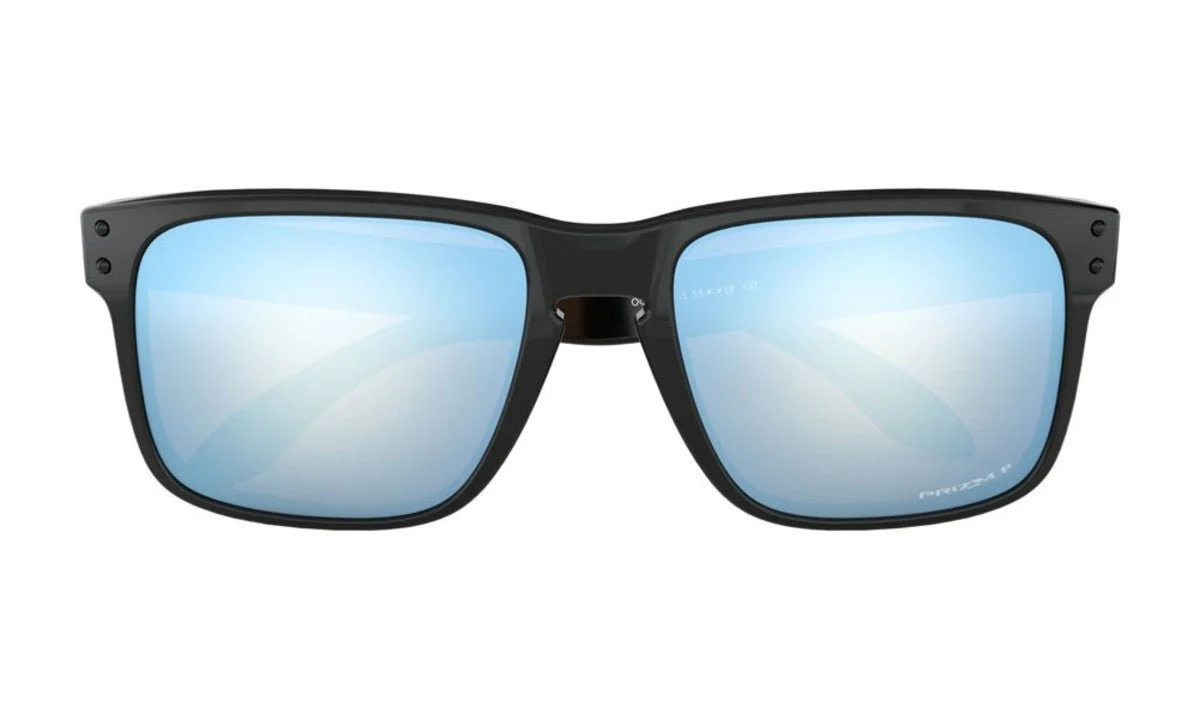 Oakley Holbrook Sunglasses - Polished Black/Prizm Deep Water Polarized - Image 6