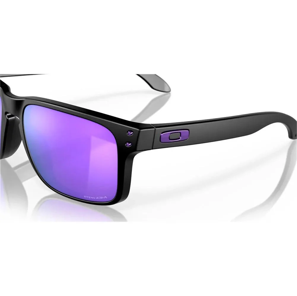 Oakley Holbrook Sunglasses - Matte Black/Prizm Violet - Image 6