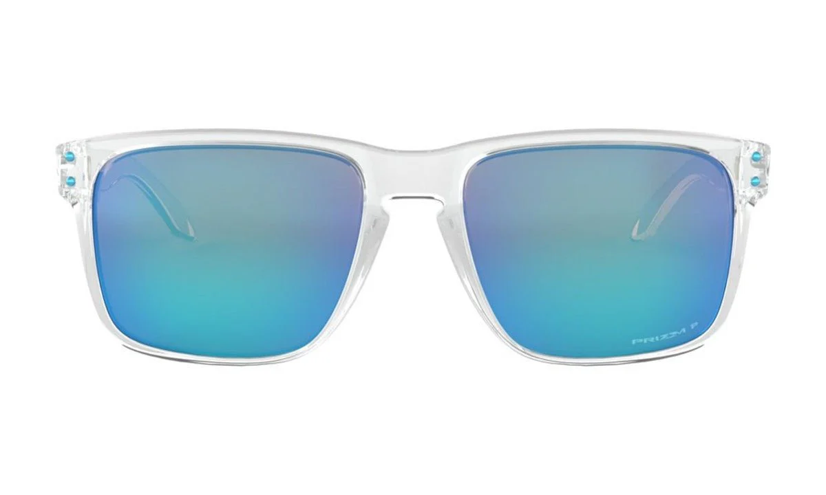 Oakley Holbrook XL Sunglasses - Polished Clear/Prizm Sapphire Polarized - Image 3