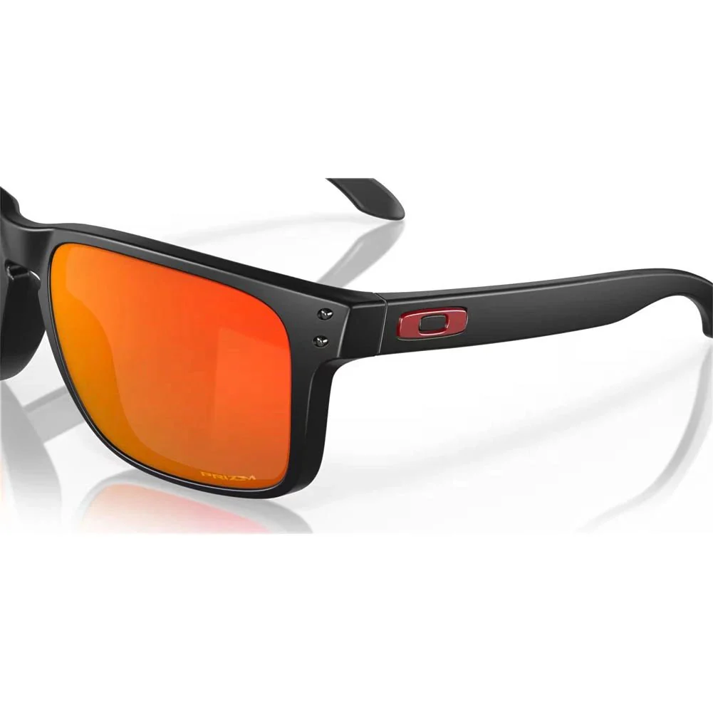 Oakley Holbrook XL Sunglasses - Matte Black/Prizm Ruby - Image 6