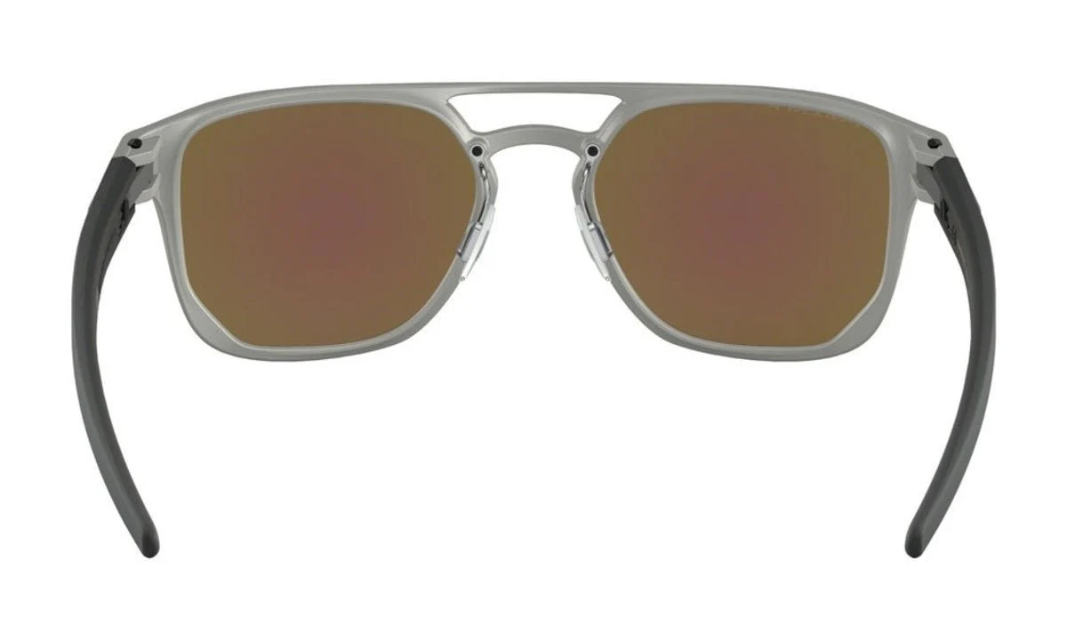 Oakley Latch Alpha Sunglasses - Matte Light Gunmetal/Prizm Sapphire Polarized - Image 5