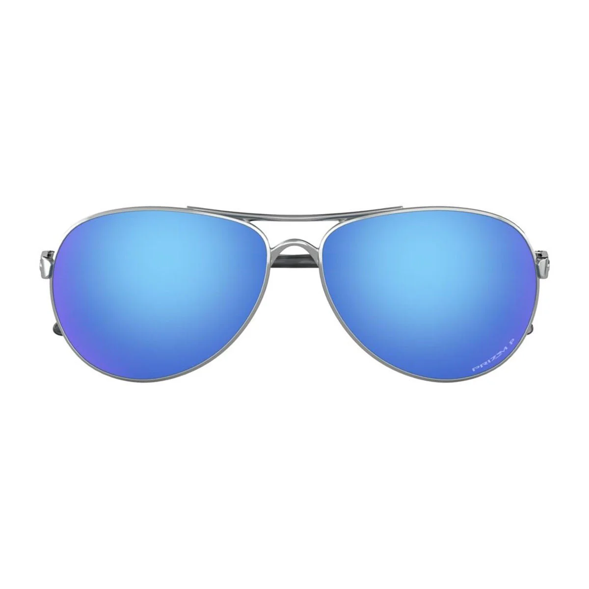 Oakley Women's Feedback Sunglasses - Polished Chrome/Prizm Sapphire Polarized - Image 4