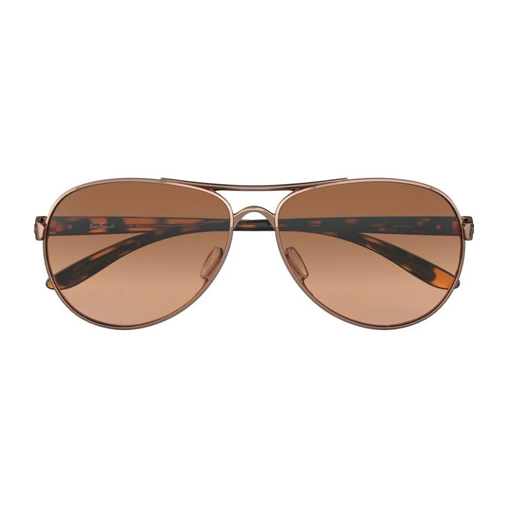 Oakley Women's Feedback Sunglasses - Rose Gold/VR50 Brown Gradient - Image 5