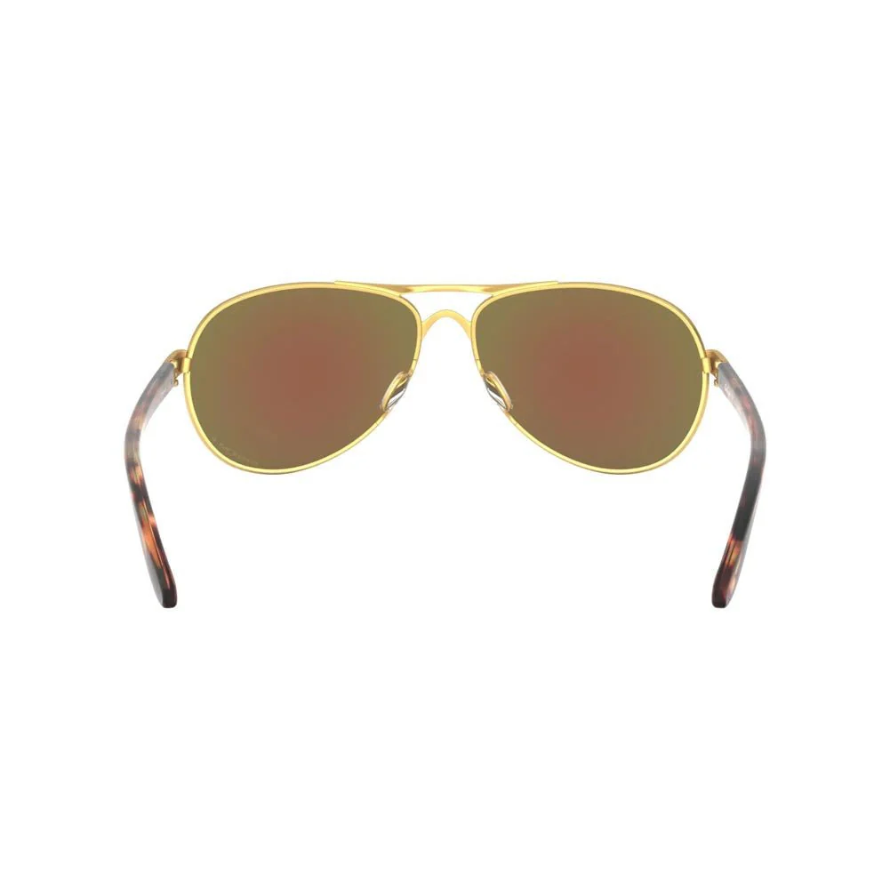 Oakley Women's Feedback Sunglasses - Satin Gold/Prizm Violet Polarized - Image 4