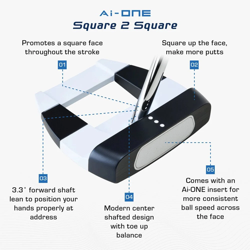Odyssey Ai-ONE Square 2 Square Jailbird Putter - Image 8