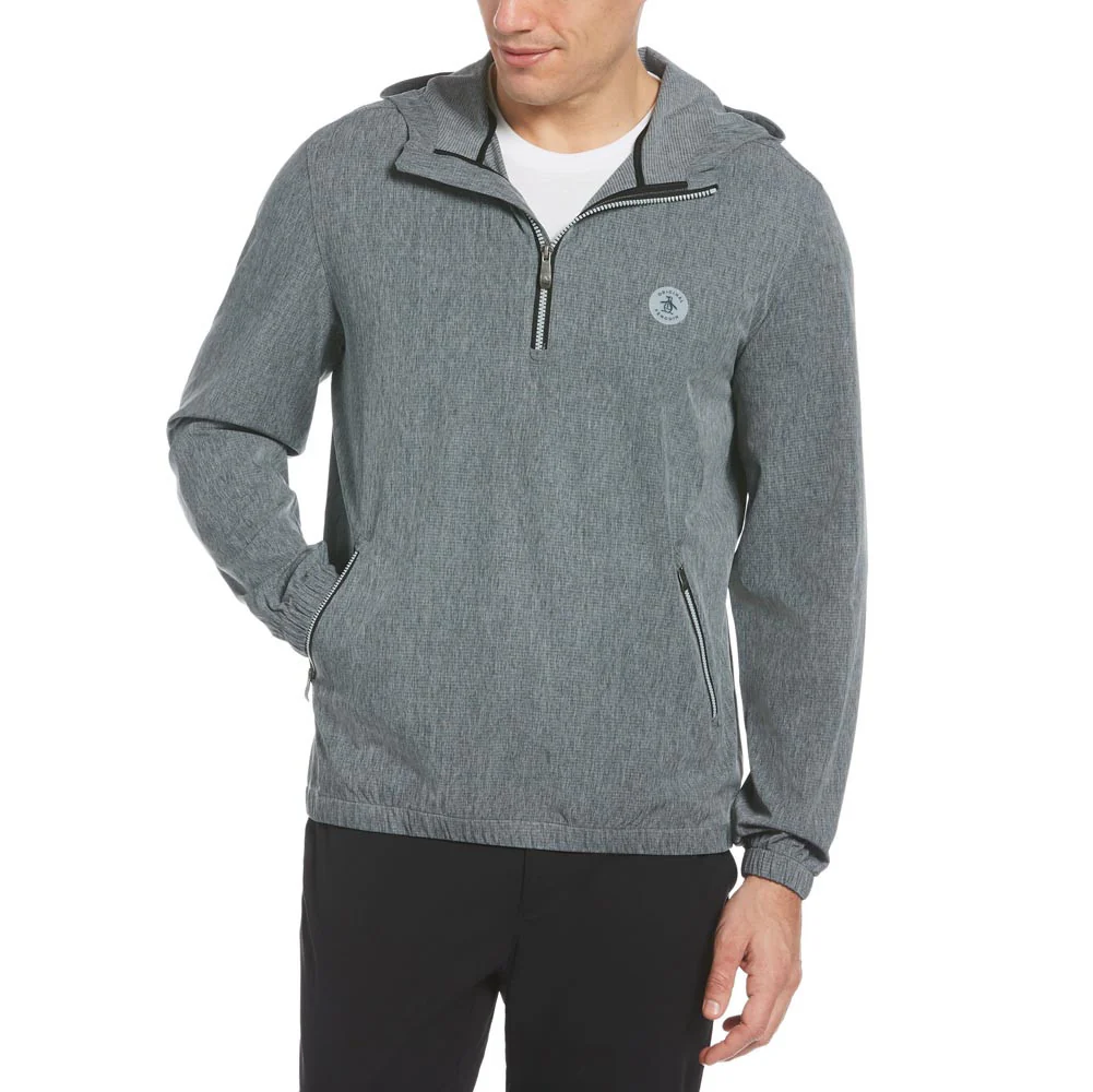 Original Penguin 1/4 Zip Fine Line Hooded Windshirt - Image 3
