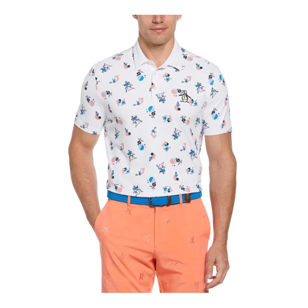 Original Penguin All-Over Memphis Pete Novelty Golf Polo - Image 4
