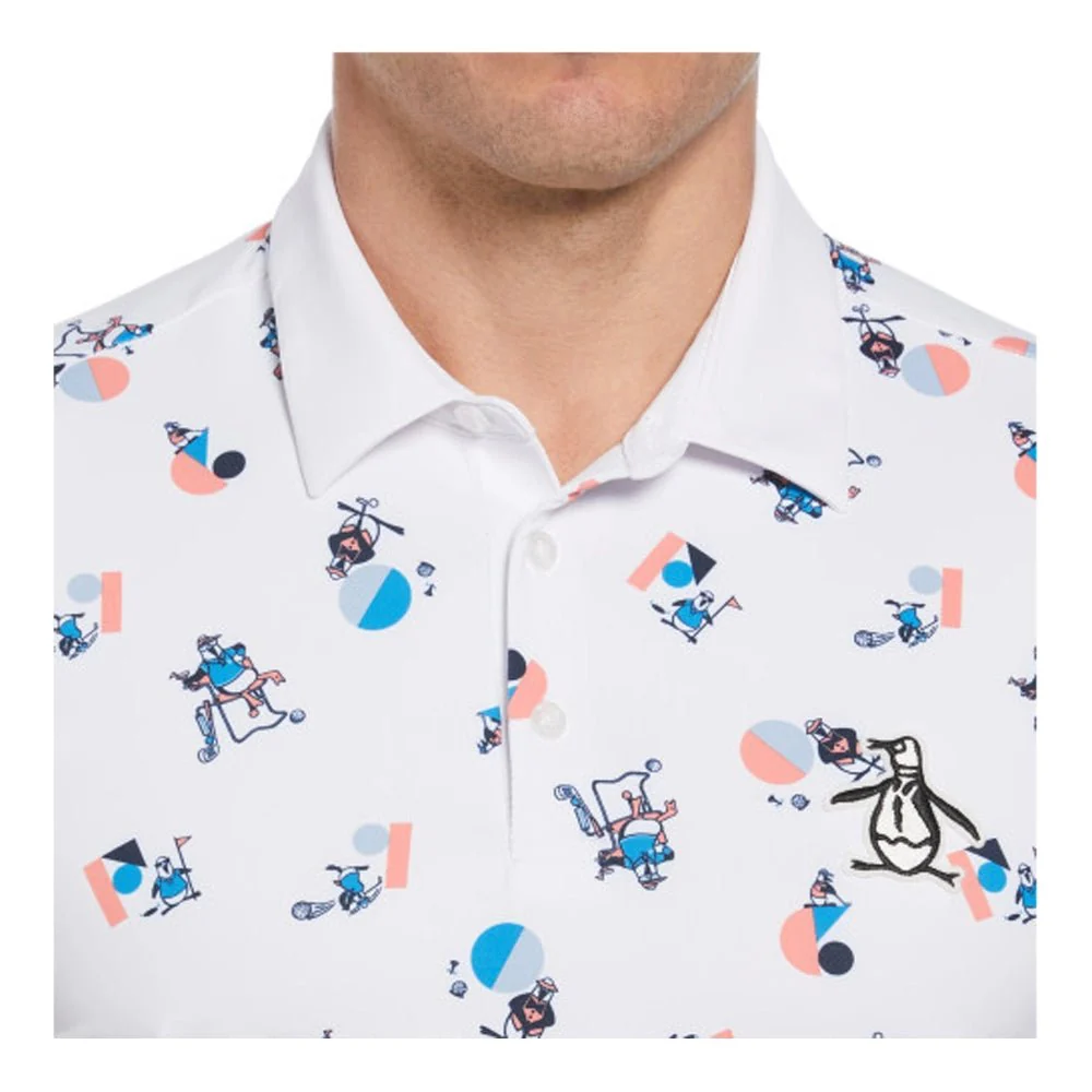 Original Penguin All-Over Memphis Pete Novelty Golf Polo - Image 6