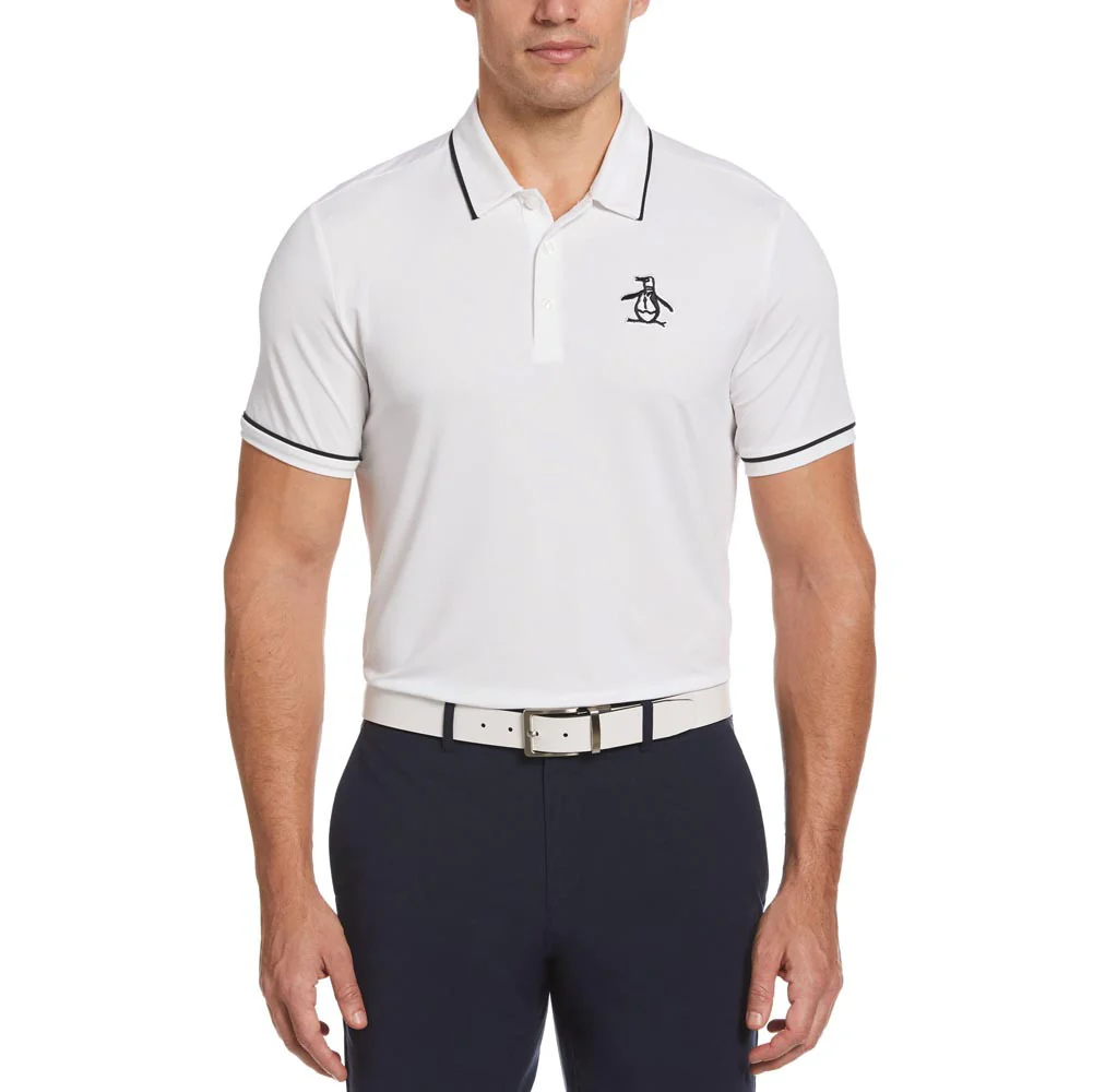 Original Penguin Oversized Pete Tipped Golf Polo - Image 4