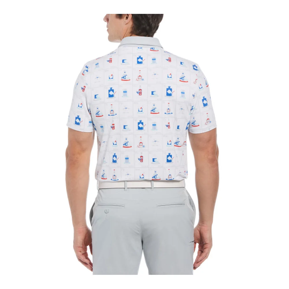 Original Penguin Pete's Flash Cards Print Polo - Image 2