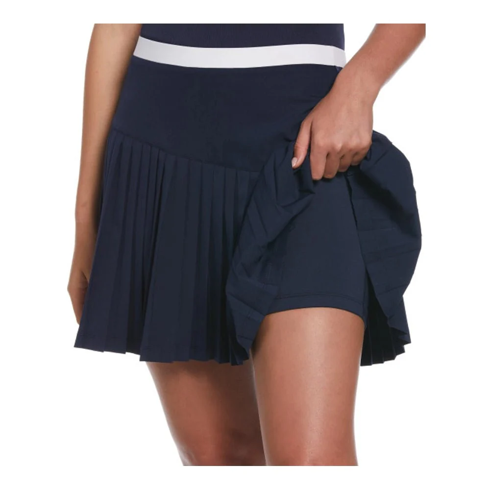 Original Penguin Women's Asymmetrical Printed Pleated Skort - 16 Inch - Image 3