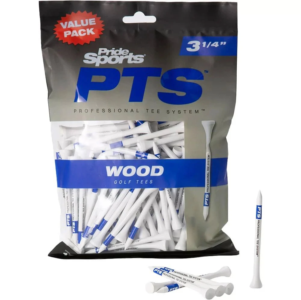 Pride Sports 3-1/4" PTS Golf Tees - White - 135 Count - Image 2