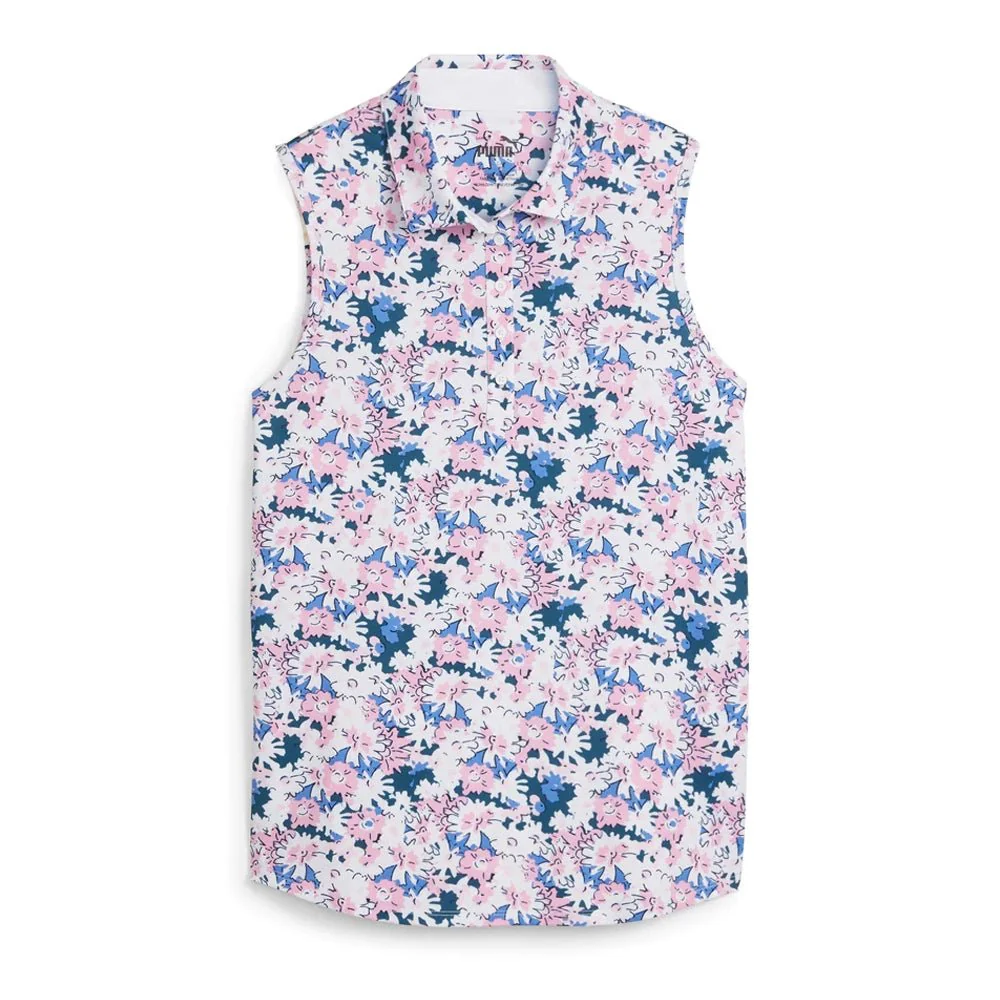 Puma Women's Mattr Bloom Sleeveless Polo - Image 4