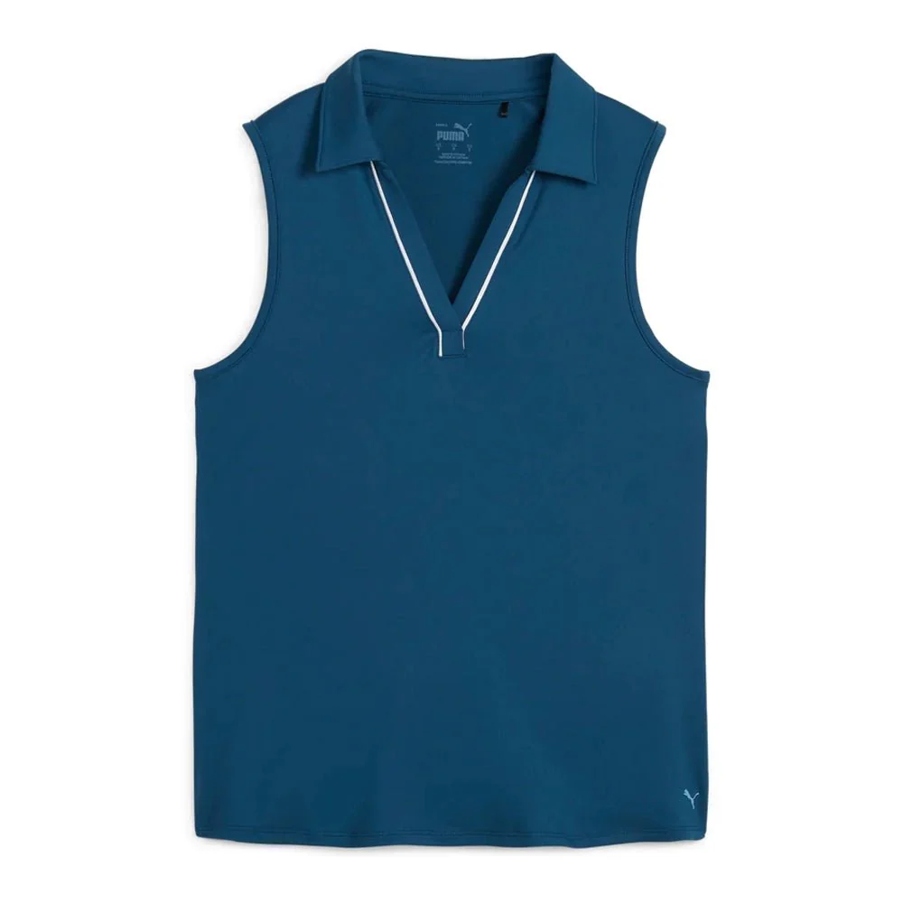 Puma Women's Cloudspun Piped Sleeveless Polo - Image 12