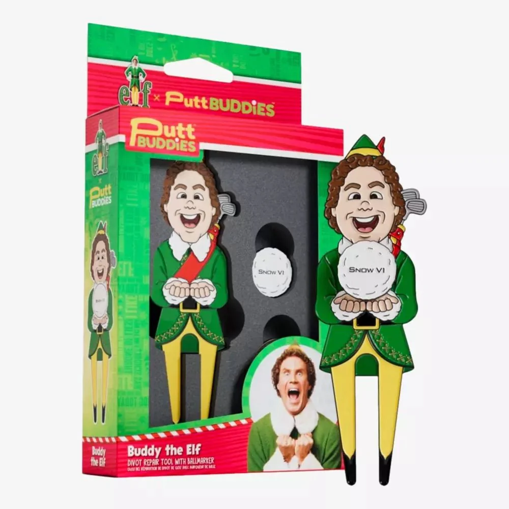 Putt Buddies Buddy The Elf Divot Tool with SnowV1 Ball Marker